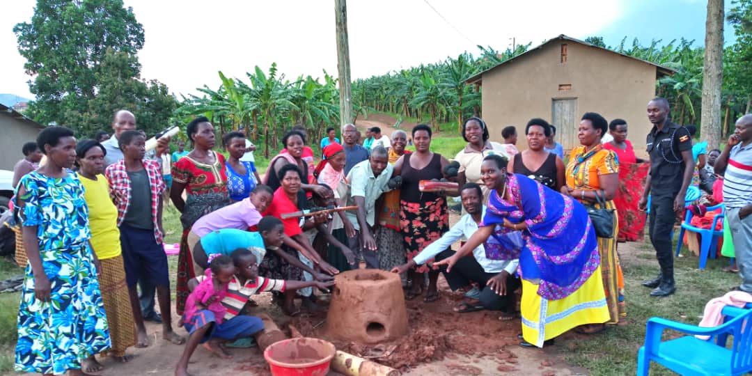 Women groups in Sheema district  that were taught how to  make modern charcoal stoves