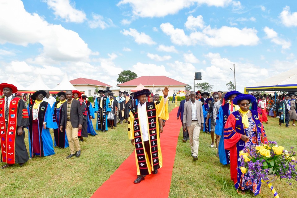 President Yoweri Museveni arriving for the function