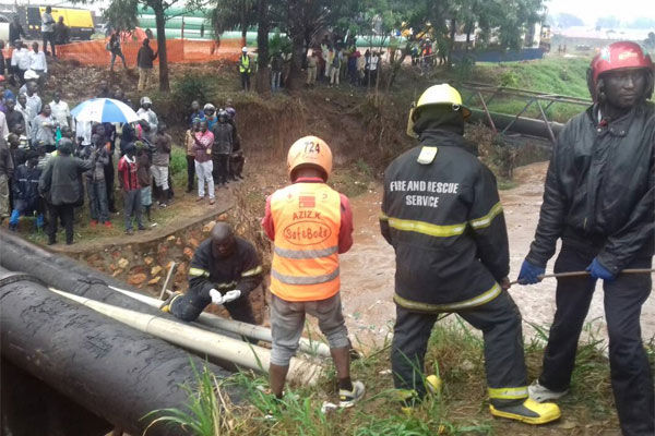 Kampala Floods: body recovered from Nakivubo Channel