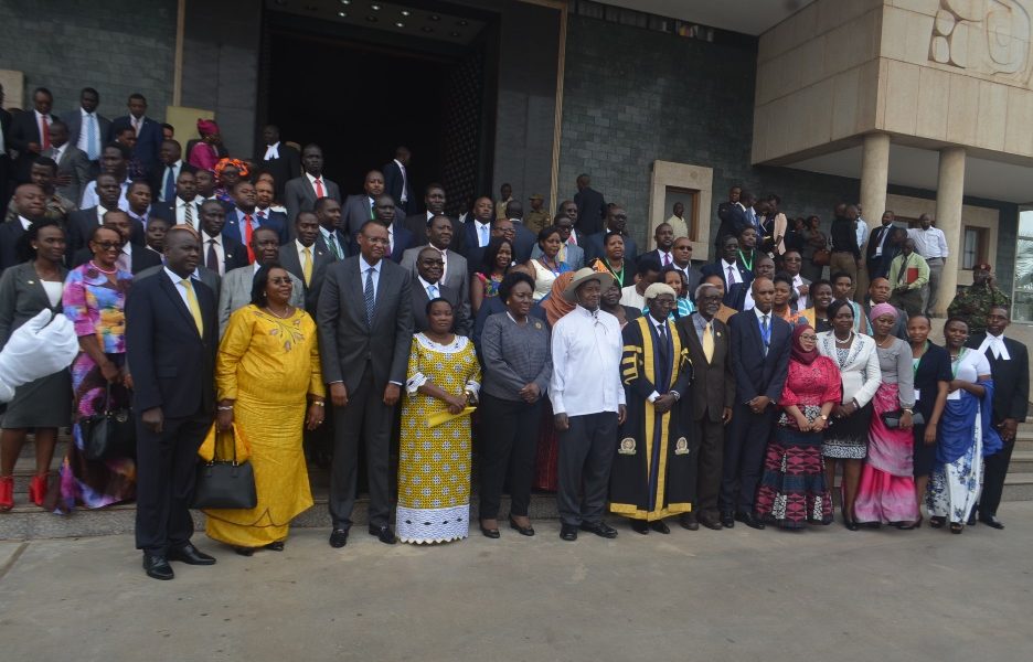 Museveni opens the East African Legislative Assembly sitting at Parliament