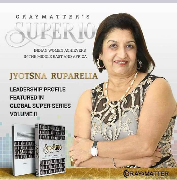 Jyotsna Rupareria Ranked Among India’s Top 100 Super women 2018!