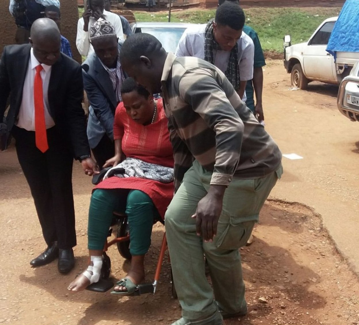 Nakawa Court Charges ‘Dying’ MP Nambooze on Ambulance for Inciting Public!