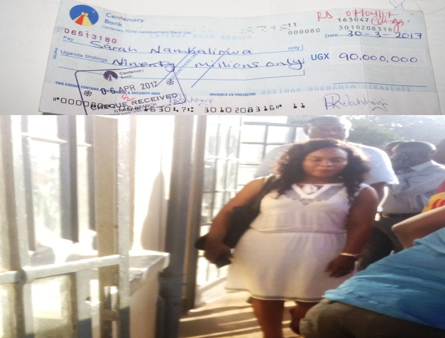 DFCU E/D’s Wife In Police Coolers Over Bounced Cheque!