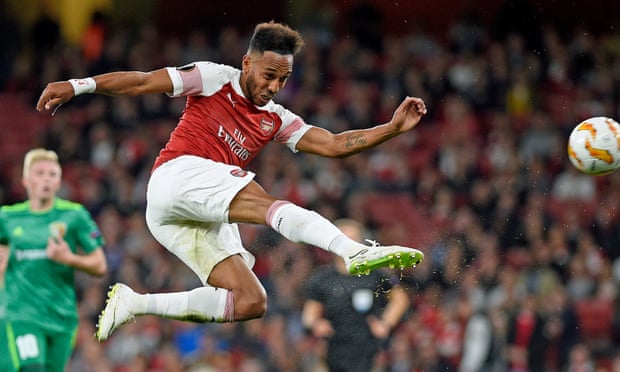 Europa League: Aubameyang Double Helps Arsenal See Off FC Vorskla