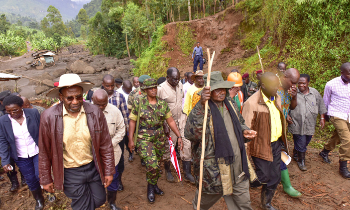 President Museveni Visits Bududa Mudslide Survivors