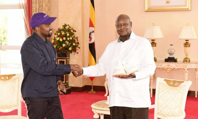President Museveni Host Kanye West,Kim Kardashian At State House