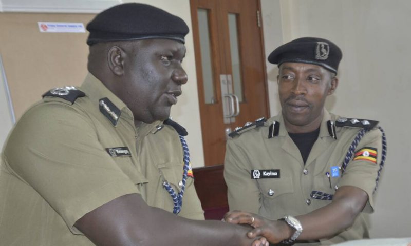 Police’s SSP Kayima Hands Over Office To Successor Enanga, Donates A Plague