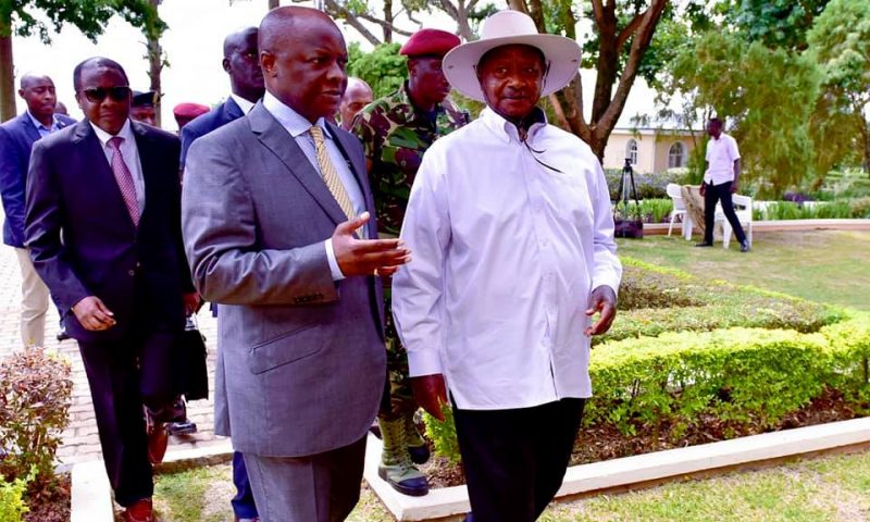 Pictorial:  President Museveni Visits Kabaka  Mutebi