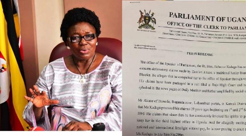 Speaker Kadaga Speaks Out On Witchcraft Charms Allegations