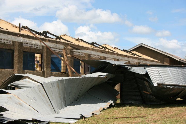 700 Pupils Stranded After Storm Destroys School