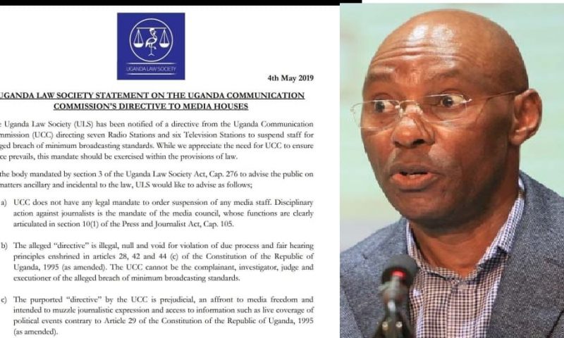 ‘UCC Has No Powers  To Suspend Journalists’-Uganda Law Society