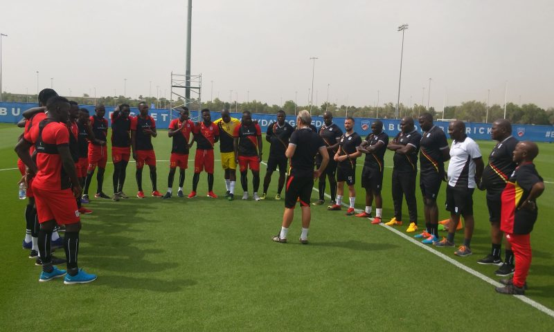 Uganda Cranes Enjoy First Day  Of Training In Abu Dhabi