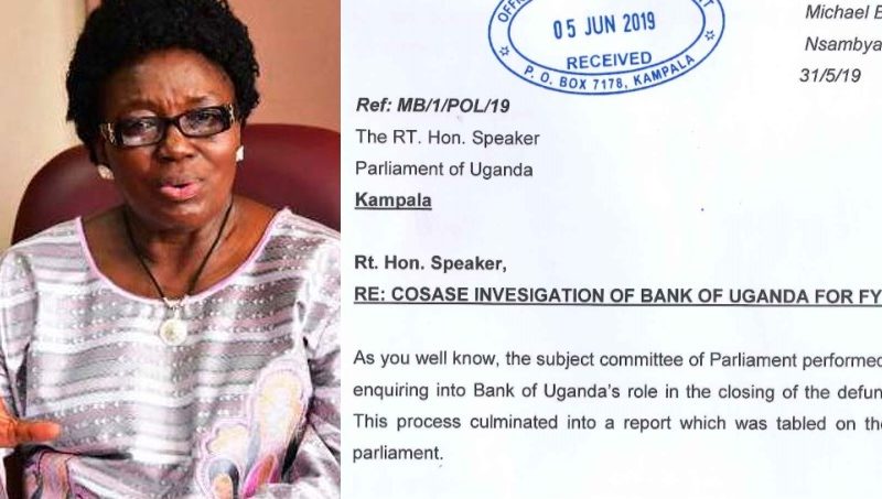 Another Concerned Citizen Petitions Speaker Kadaga To Block COSASE 2nd Probe On BoU