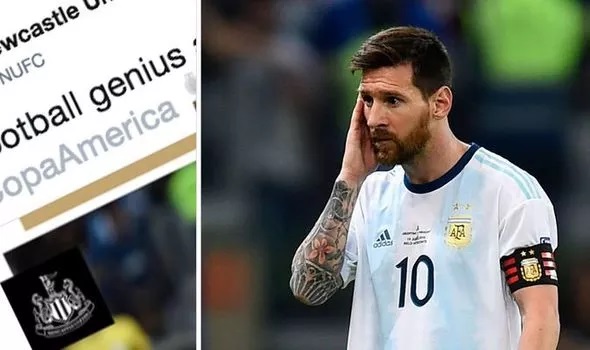 Newcastle’s Miguel tweet mocked King Messi After Copa America Draw