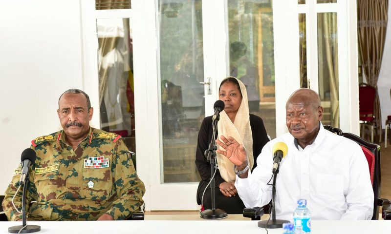 Museveni, Sudan Military Council  Leaders Hold Secret Talks