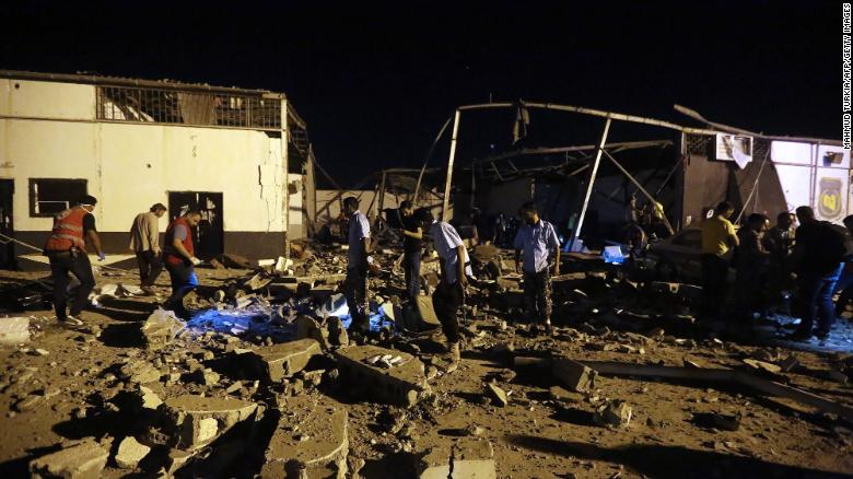 40 Killed After Airstrike Targets Migrant Center