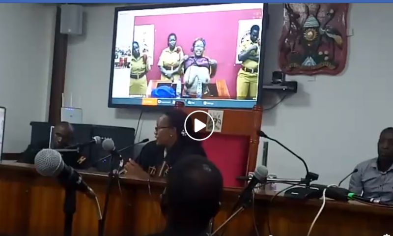 Chaos In Court As  Dr.Stella Nyanzi Strips Before Magistrate Kamasanyu