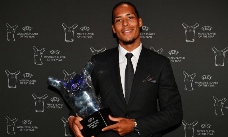 Virgil Van Dijk Wins UEFA Men’s Player Of The Year Award