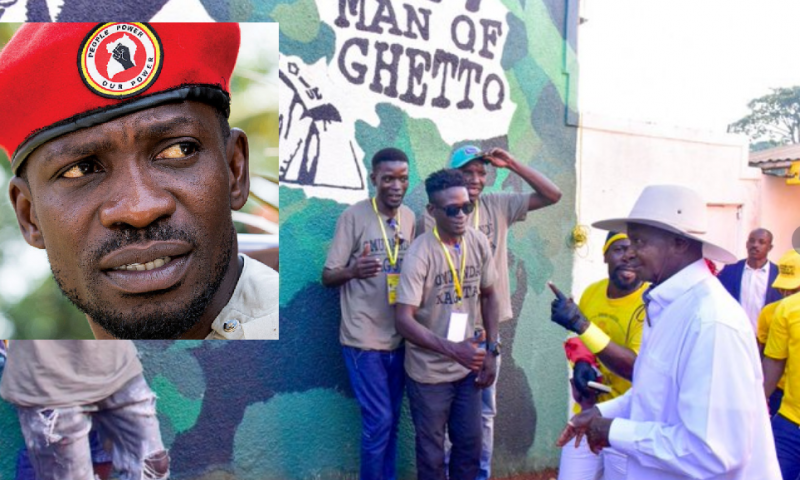 Bobi Wine,Museveni Fight For Ghetto Presidency!