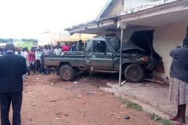 4 UPDF Soldiers Perish In Accident After Driver Rams Into Building