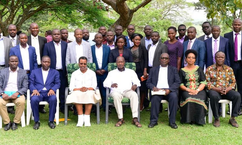 President Museveni, Lady Janet Meet MUBS Academia
