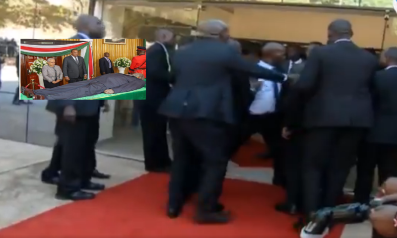 Kagame Guards, Kenyatta Soldiers Flex At Moi  Funeral