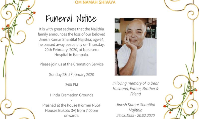 Fallen UKI Boss Jinesh To Be Cremated On Sunday At Naguru Hindu Cremation Grounds