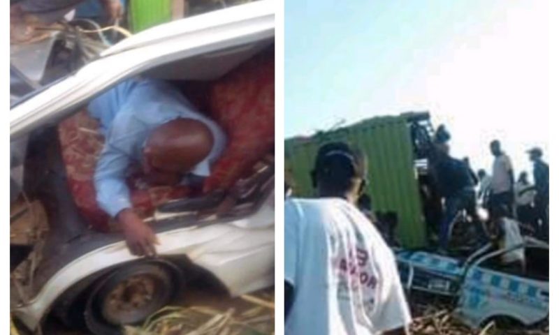 5 Passengers Perish After Sugarcane Truck Rams Into Taxi