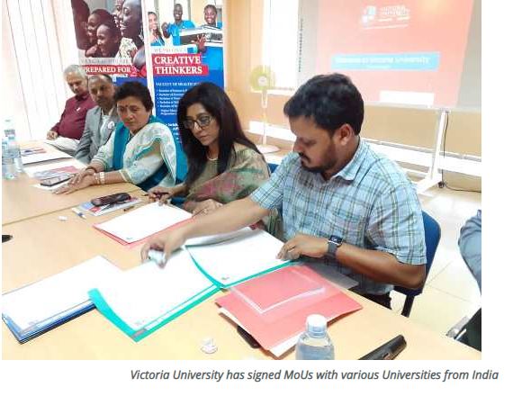 Victoria University Signs MoUs With 16 Top Indian Universities  For Student Exchange Programs