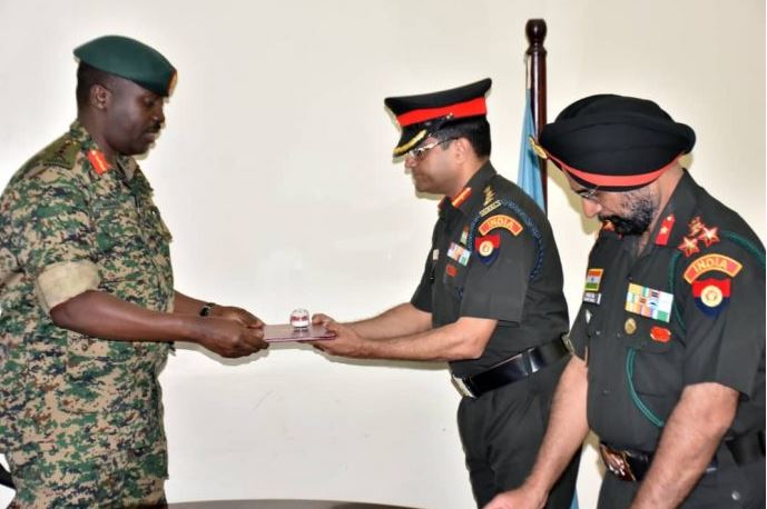 UPDF Awards Indian Military Officers For Training Ugandan Military