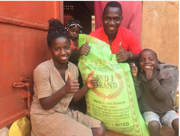 Gospel Artiste Kasiita Donates Food To Orphans During COVID-19 Lockdown