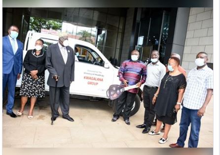 Kwagalana Group Donates Brand New 4×4 Truck To COVID-19 Task Force