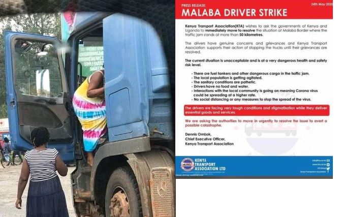 Crisis Looms As Truck Drivers’  Strike At Malaba Border Over COVID-19 Quarantine Starts To Bite