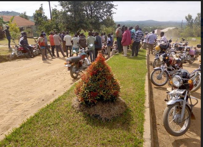 Boda-boda Riders Storm RDC Kyerere’s Office To Demand For COVID-19 Posho