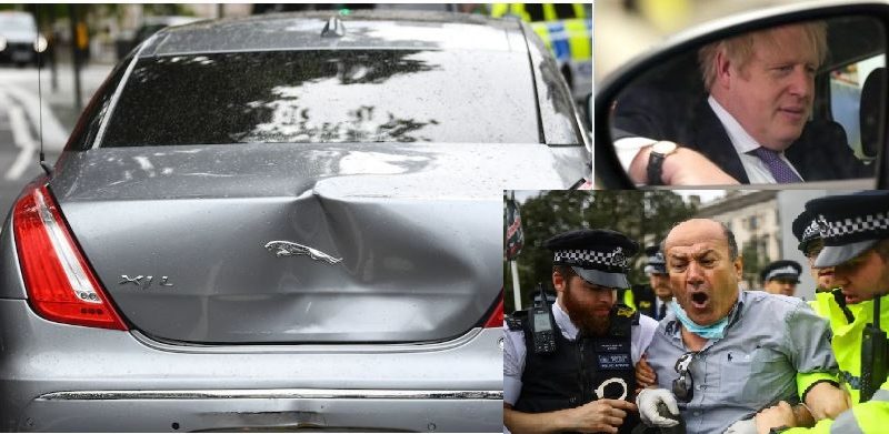 UK Prime Minister Johnson Cheats Death In Accident Outside Parliament