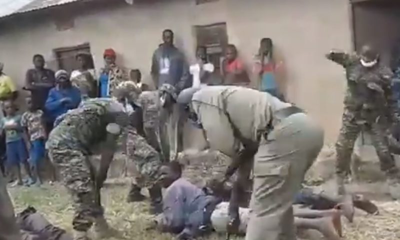 Video Of Police, UPDF Caning Ugandans For Flouting COVID-19 Lockdown Goes Viral