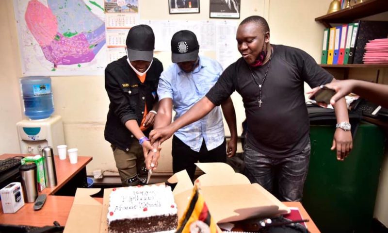 Sanyu Fm Staff Surprise CPS Commander Ronald Wotwali With A Lavish Birthday Celebration
