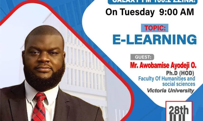 Victoria University Lecturer Ayodeji Tips Students On Basics Of E-Learning Amidst COVID-19