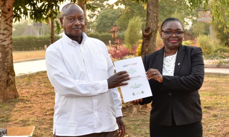 President Museveni Receives Bamugemereire’s Land Commission Report, Over 8528 Disputes Registered