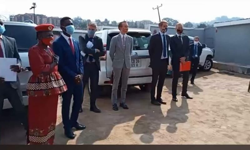 Jubilation At NUP Offices As EU Ambassadors Visit Bobi Wine