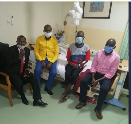 Min.Tumwebaze Leads Team To Visit Bedridden Ofwono Opondo