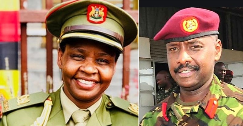 Gen. Muhoozi Sends Lt. Col. Nakalema Warm BD Greetings As She Clarifies On Social Distance Photo