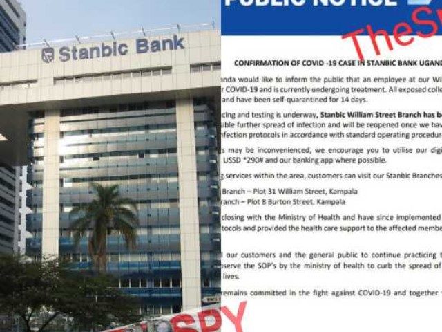 Just In:Stanbic Bank Closes Branch In Kampala Over COVID-19