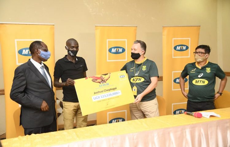 Big-Hearted! MTN Rewards Global Athlete Cheptegei 123Millions, Free Annual Data & Airtime