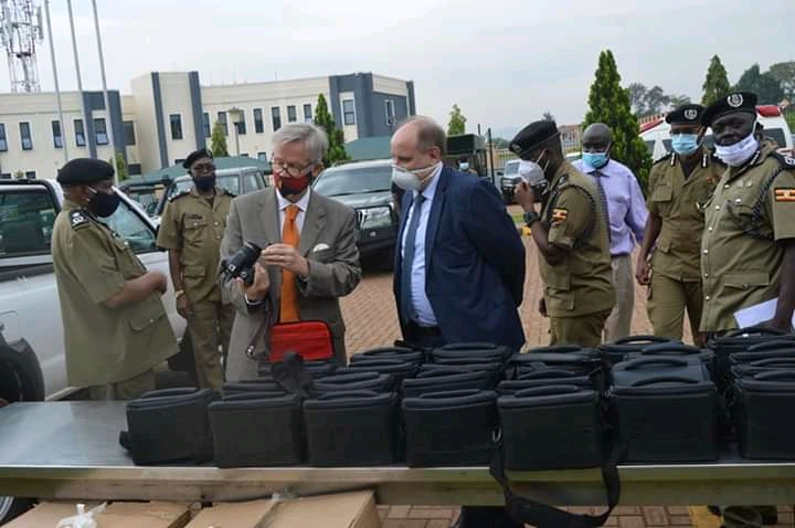 Germany Embassy Donates Video Cameras, Chairs Worth Millions To Uganda Police Force  