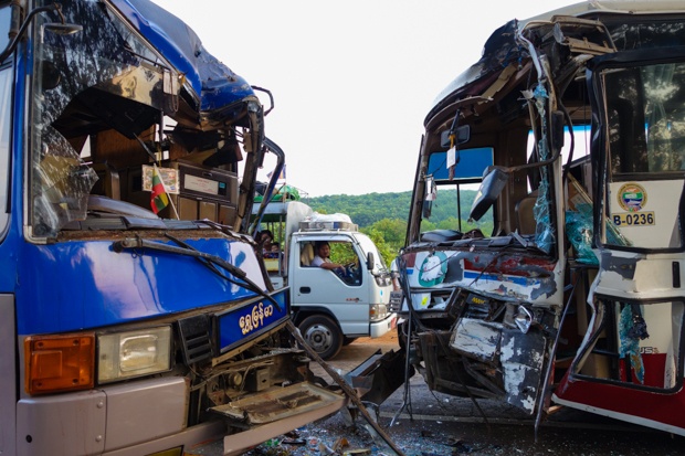 Horrific Accident Leaves 39 Dead, Hundreds Injured As Two Buses Crash