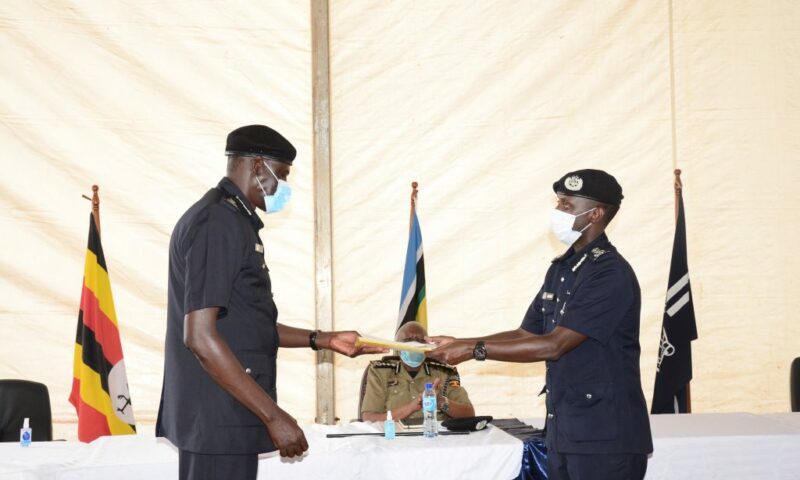 Maj.Gen. Paul Lokech Officially Kicks Off Uganda Police Duties As Muzeyi Hands Over