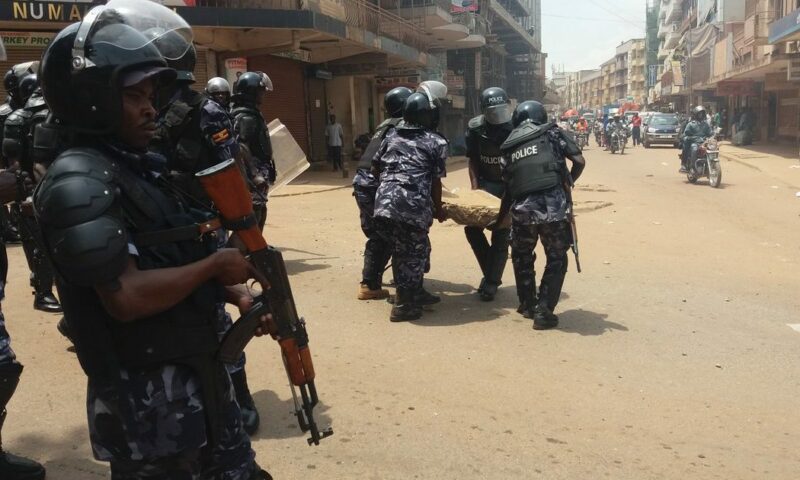 Just In: Heavy Deployment In Kiseka Market As Police Arrests Bobi Wine, Team In Kalangala