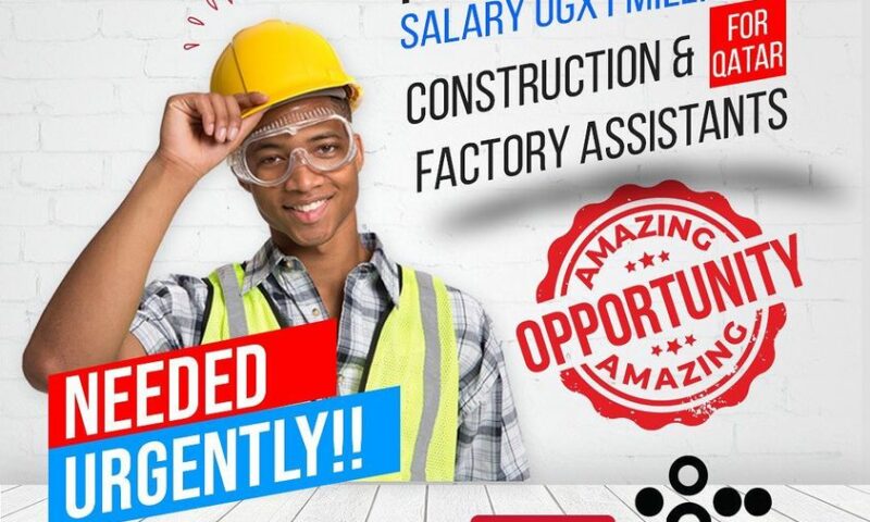 Job Slots! Construction, Factory Assistants Urgently Needed In Qatar