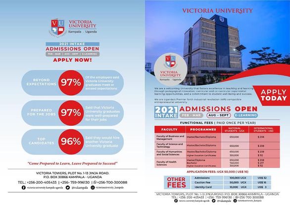 Uganda’s Academic Hub Victoria University Unveils Dozens Of Short Courses Meant To Change Your Life